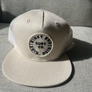Cream Mesh Trucker Hat